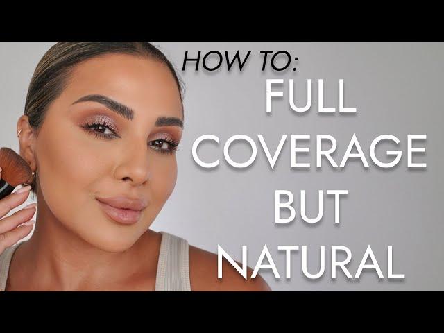 HOW TO APPLY FULL COVERAGE FOUNDATION BUT NATURAL FINISH | NINA UBHI