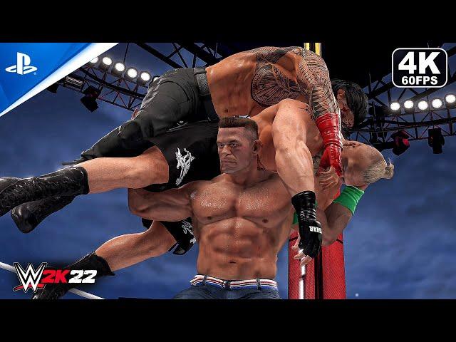 WWE 2K22 - John Cena Top 10 Moves!  [4K 60FPS PS5]