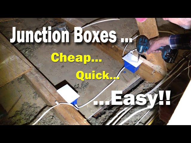 How to make a junction box -- wire splicing