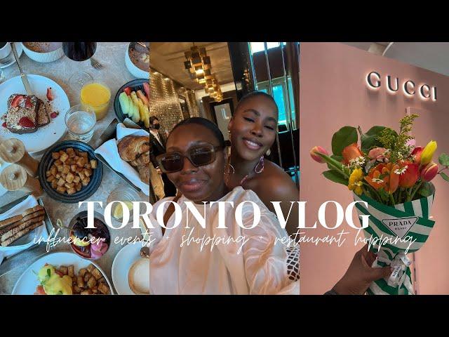 TORONTO VLOG 11 | INFLUENCER EVENTS, MADEMOISELLE RESTAURANT, FACIALS | THE ALMA CHRONICLE