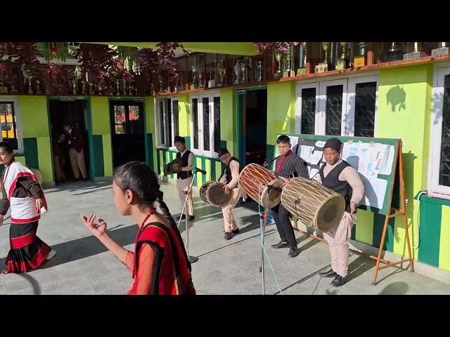 Dhime solo with newari dance || performance by music department of PSBS