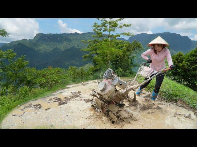 How i lead water and keep water for the fields on the mountain, cook after a tiring day of work