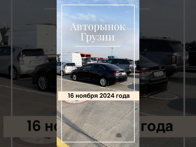 Обстановка на авторынке Грузии 16 ноября 2024 года 