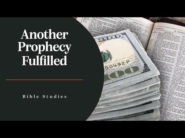 Another Bible Prophecy Is Being Fulfilled