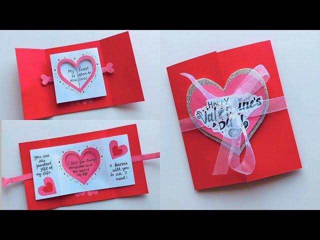 Easy and Beautiful Card for Valentine's Day/Valentine's Day Card Ideas ​⁠@ArtCraftByTulsi