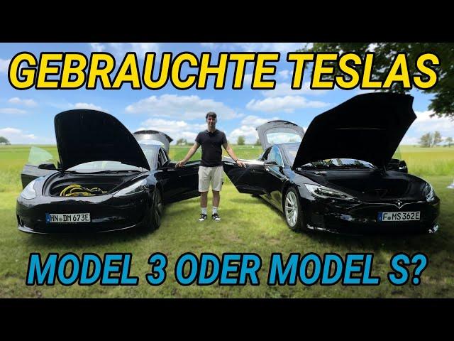 Gebrauchte Tesla: Tesla Model 3 vs. Tesla Model S