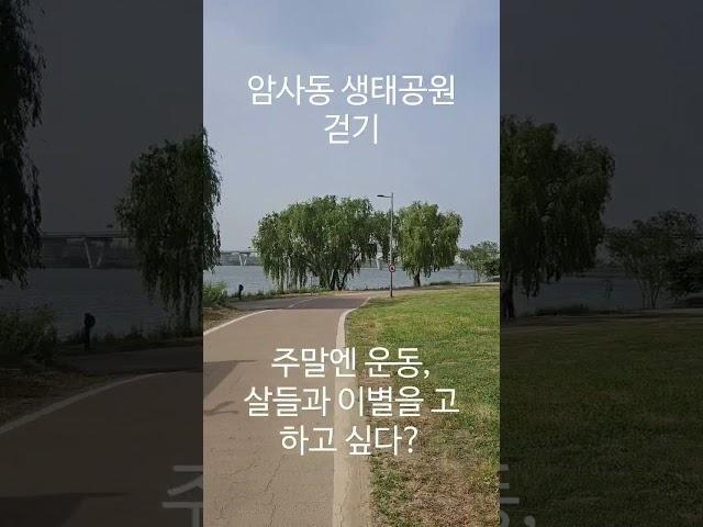 암사동 생태공원 및 한강겉기,3시간째 걷는중입니다^^