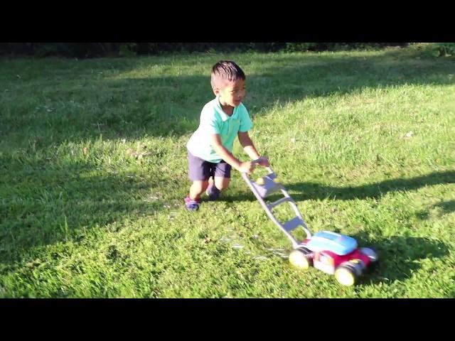 Teach your kids how to mow the lawn