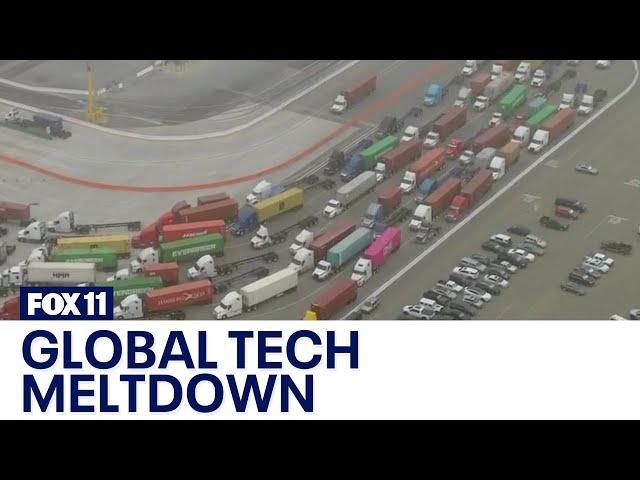 Global tech meltdown creates major backup