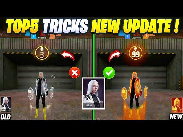 New Sonia Top Pro Tips & Tricks After Update Free Fire Max in Telugu