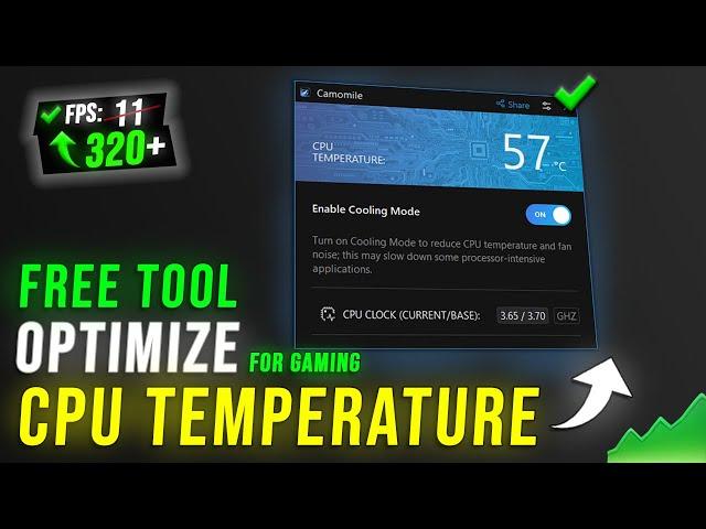 How to Optimize CPU Temperature for GAMING on any Laptop/Desktop!