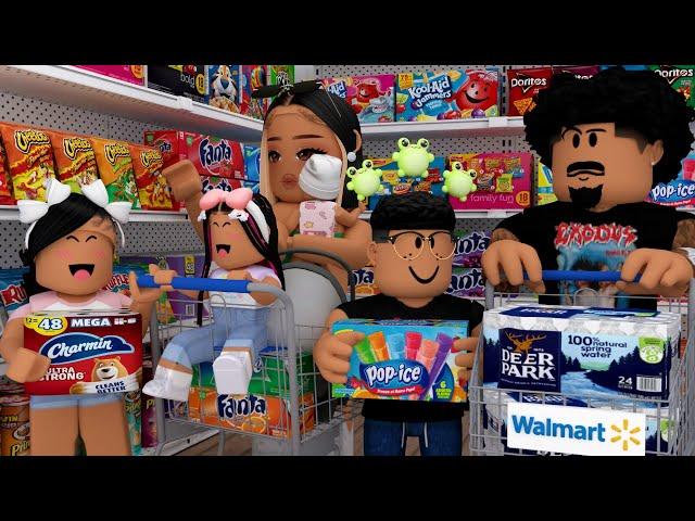 WE HAVE TO PREPARE FOR A HURRICANE!!! *SHOPPING AT WALMART!!* | Bloxburg Family Roleplay