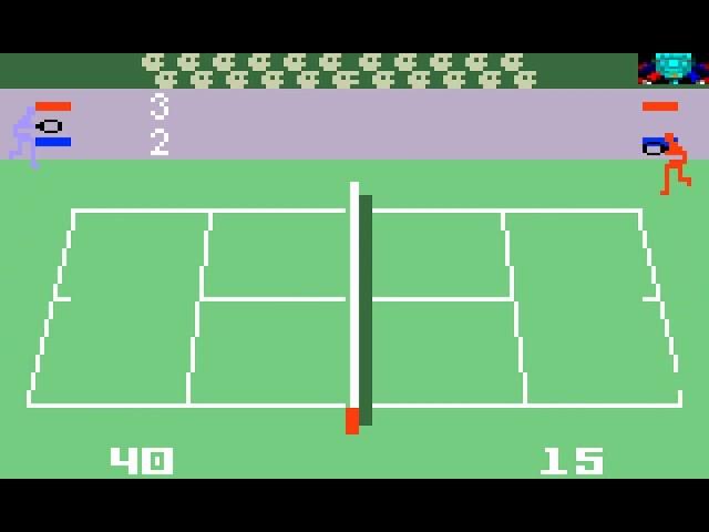 Matell Intellvision Game: Tennis (1980 Mattel)