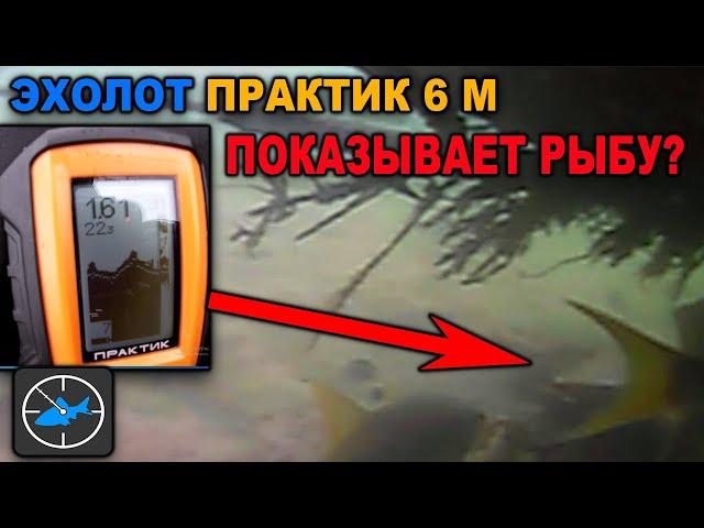 Эхолот ПРАКТИК 6М. ПОИСК рыбы с лодки в режиме "Fish ID"