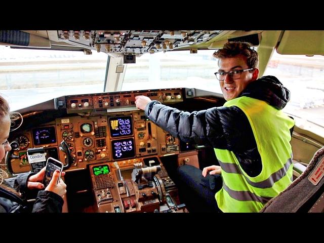 MY FIRST TIME IN THE COCKPIT! | Testing the System on a Boeing 767-300!