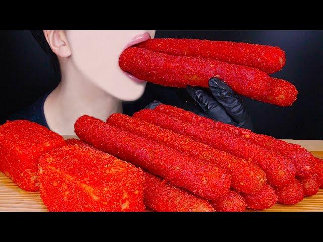 ASMR HOT CHEETOS SAUSAGE SPAM CHEESY COOKING MUKBANG 치토스 소세지 스팸 먹방 スパム ソーセージ Sosis 咀嚼音 EATING SOUNDS