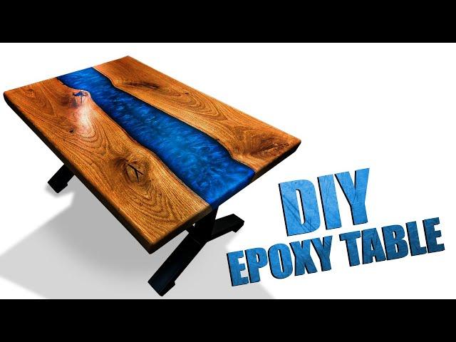 Стол-река из слэбов с эпоксидной смолой своими руками.Epoxy Resin river Table