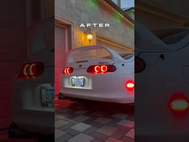 Crazy what some LEDs can do #supra #led #mk4supra #taillights