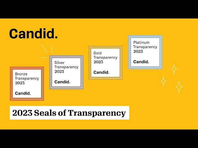 Unlock your full fundraising potential with a new 2023 Candid Seal of Transparency