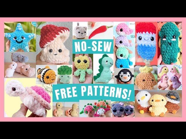 50 FREE NO-SEW Amigurumi Crochet Patterns to Try If You Hate Sewing!! 