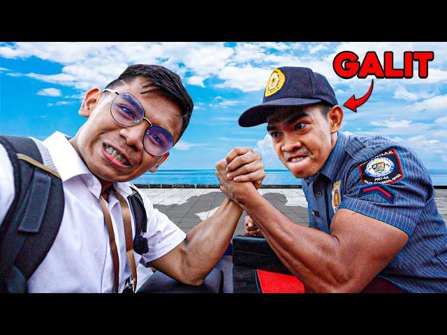 POLICE VS ARM WRESTLER!! - GALIT NA GALIT