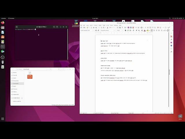 Create Bootable USB pendrive in terminal with DD Linux Ubuntu
