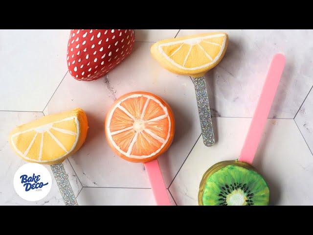 Easy Kiwi Cake Pop | Fruit Shaped Cake Pop Tutorial Series | BakeDeco Kerekes