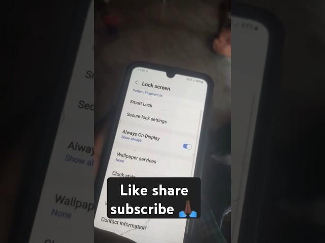 how to turn on always on display