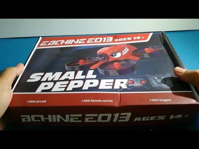 Unboxing Eachine E013 Small Pepper FPV Racing drone for beginner and first flight. Fast and spicy!