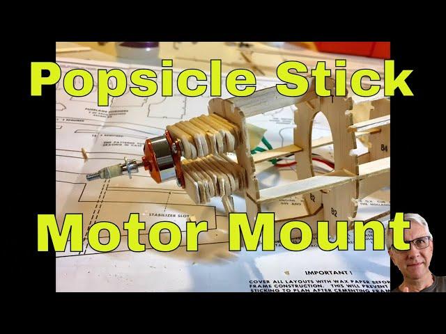 Popsicle Stick Motor Mount