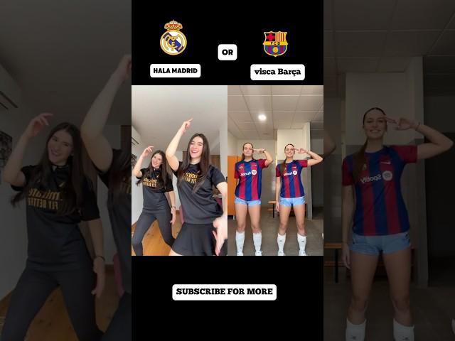 HALA MADRID Vs VISCA BARÇA || Prt. 1 #shorts #dance #music  #halamadrid #viscabarça #laliga