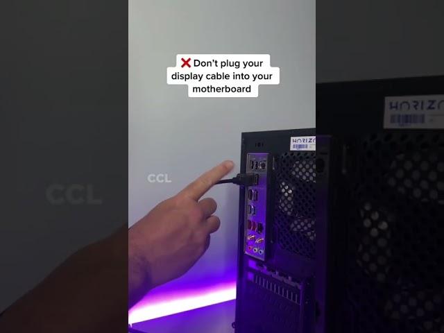 How not to plug in your PC