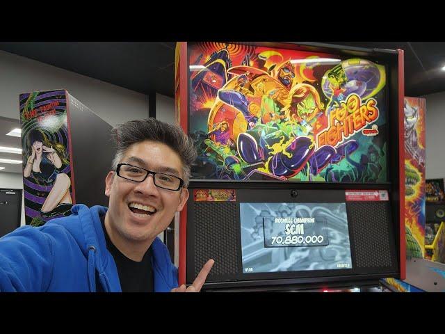 Foo Fighters Premium at Captain's Auction Warehouse / Arcade Showroom!!! | Stern Pinball