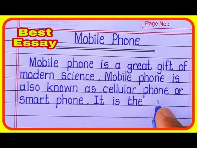 Write an Essay On Mobile Phone in English I Mobile Phone Essay I Paragraph on Mobile Phone