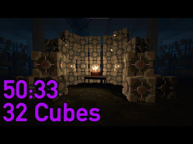 Portal 32 Cubes Speedrun in 50:33 (World Record)