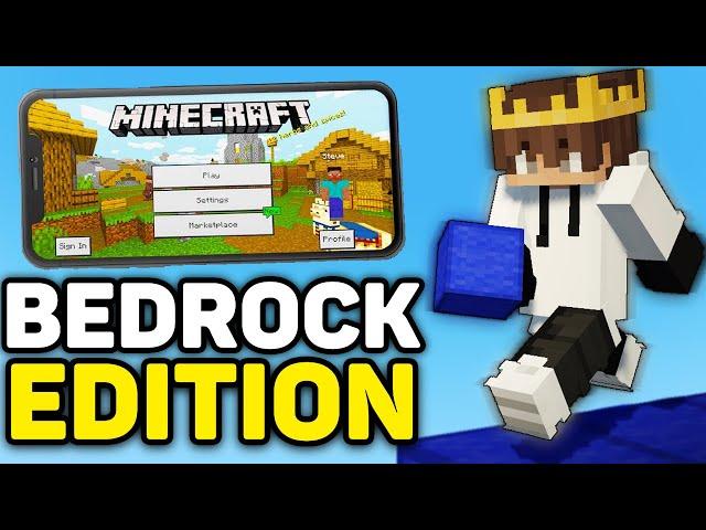 Trying Bedwars on Minecraft Bedrock Edition!