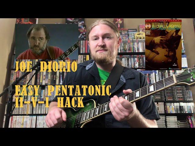 Easy Pentatonic Scale Hack for ii-V Progressions - Intervallic Joe Diorio Line | Jazz Guitar Lesson