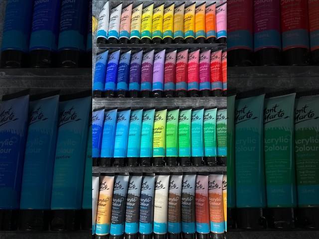 Mont Marte acrylic paint set 48 colors unboxing ​⁠@MontMarteArt #amazon #unboxing #shorts