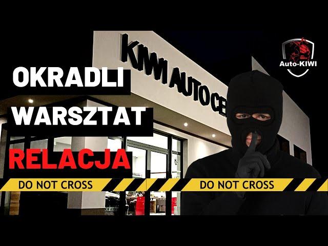 OKRADLI WARSZTAT SAMOCHODOWY - ZAPOMNIELI O KAMERACH !