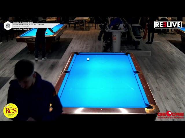 1/4 Finale Michael Schneider vs Dennis Waldecker  Sindelfingen Open 2024 9-Ball