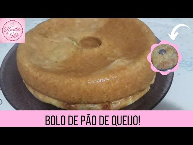 Bolo de pão de queijo - Delicioso e fácil | Receitas Práticas Da Kah️