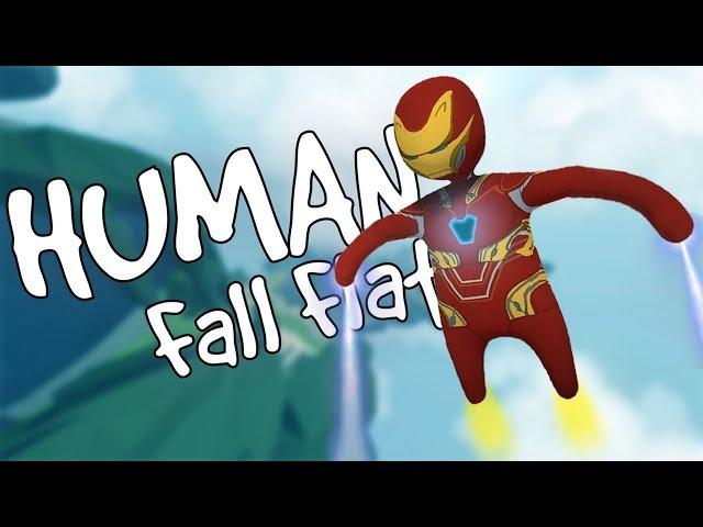 IRON MAN in SKY Map [Human Fall Flat]