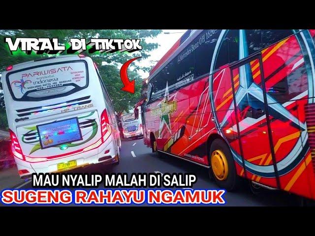 sugeng rahayu ngamuk ‼️mau nyalip bus pariwisata malah di salip temannya