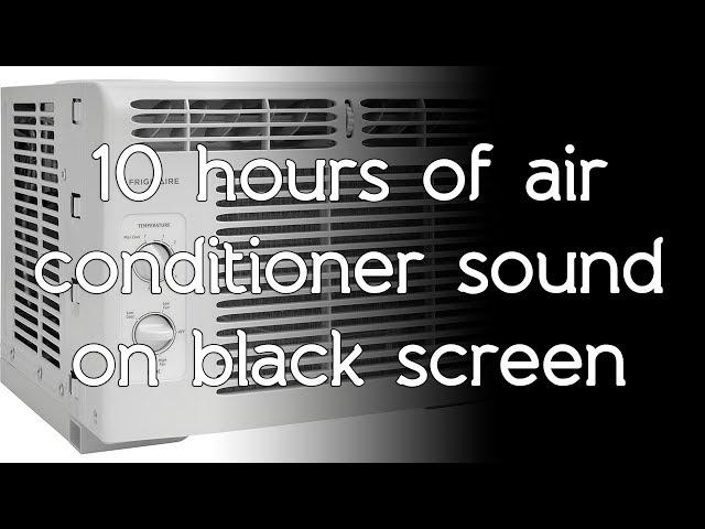  Air Conditioner sound on black screen dark screen high quality white noise ASMR