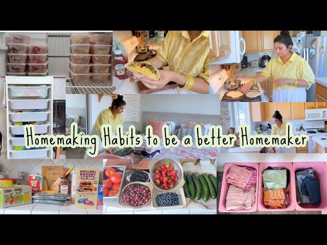 Simple Homemaking Habits to be a Better Homemaker| Daily Life Routine and Schedule tips