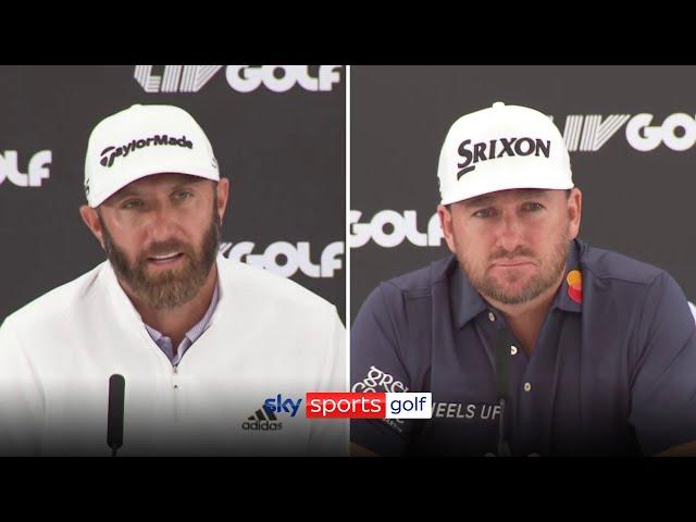 Dustin Johnson confirms PGA resignation during LIV Golf press conference