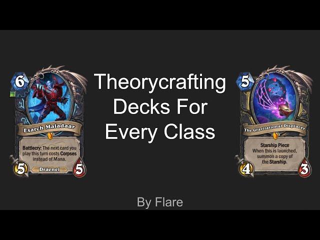 A Powerpoint About Theorycrafting Decks for The Great Dark Beyond