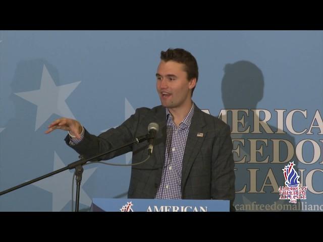 Charlie Kirk at the AFA's "The Long March Through the Institutions" conference May 5, 2019