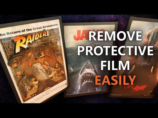 Quick Tip: How to EASILY remove the protective film from clear plastic!