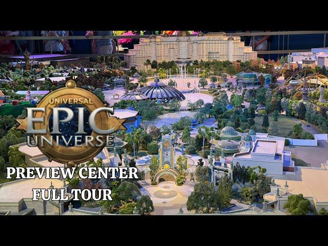 Epic Universe Preview Center: FULL Theme Park Model Tour & NEW Merchandise